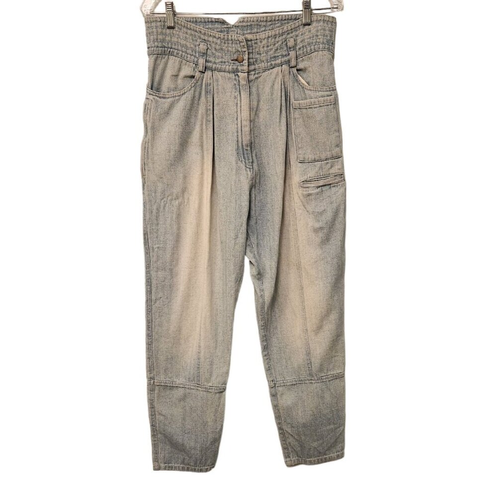 Rachel Comey High‎ Waist Pleated Jeans Mom Jeans Streetwear Light Wash Size 6